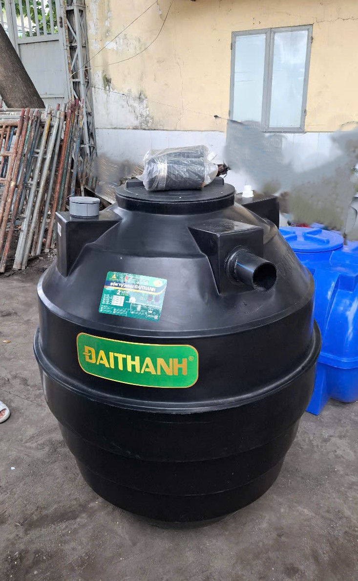 cấu tạo bồn tự hoại 1000L 3 ngăn